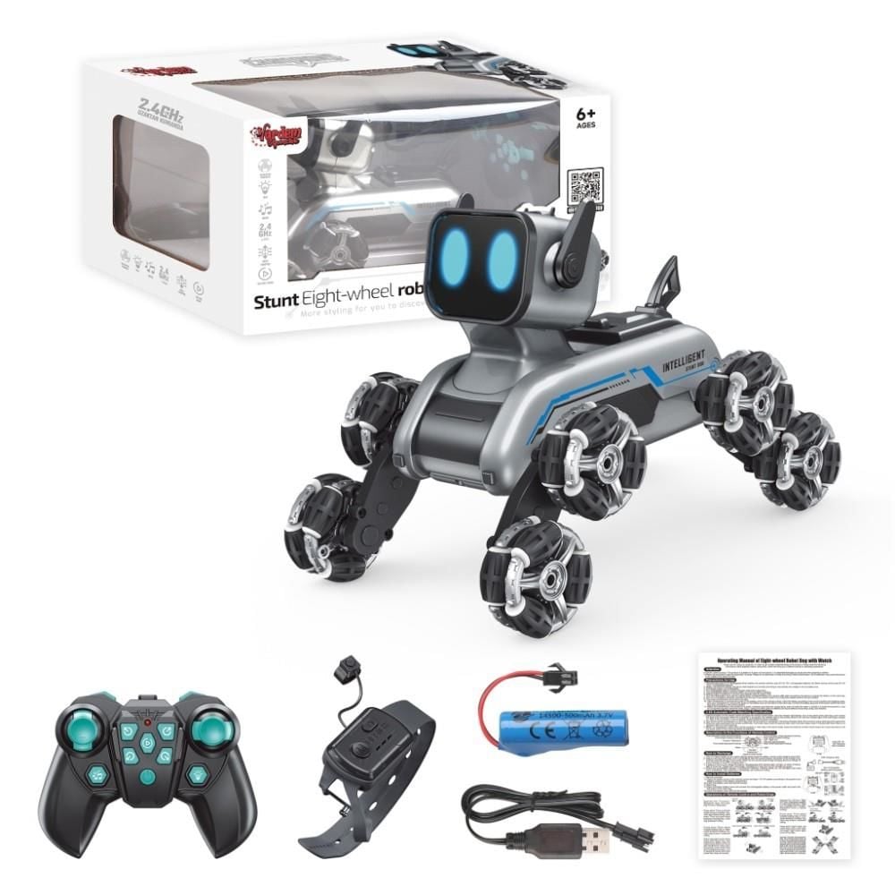 Bilekten Kontrol ve Uzaktan Kumandalı 8 Teker Buharlı 2.4G Şarjlı Köpek Araba