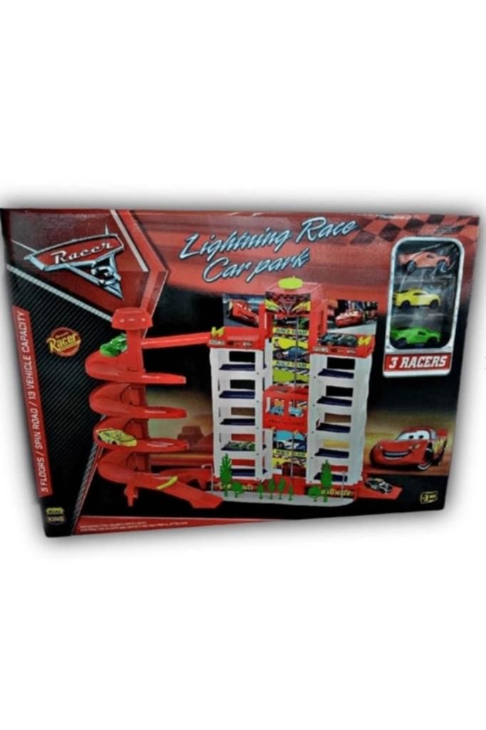 Toysan Cars Racer Asansörlü Garaj Seti-55