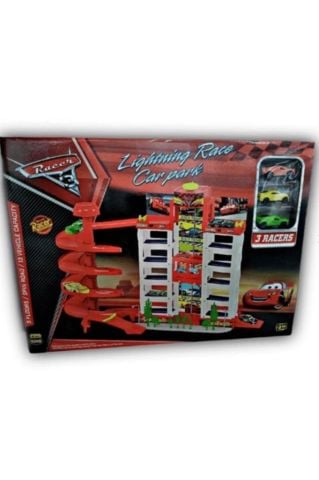 Toysan Cars Racer Asansörlü Garaj Seti-55
