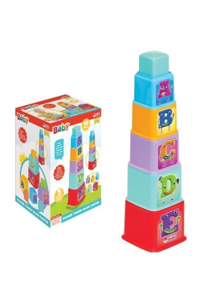 Kare Bultak Kule Çocuk Eğitici Geliştirici Oyuncak Lego