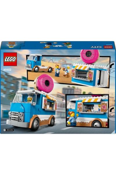 LEGO ® City Donut Kamyonu 60452 - 5 Yaş ve Üzeri Çocuklar için Yaratıcı Oyuncak Yapım Seti (196Parça)