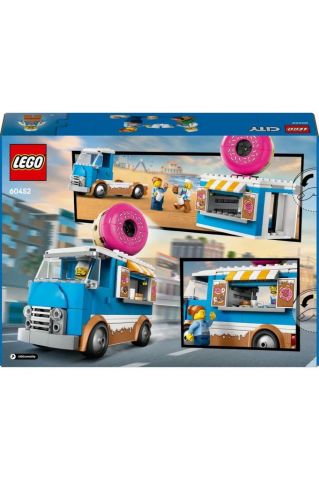 LEGO ® City Donut Kamyonu 60452 - 5 Yaş ve Üzeri Çocuklar için Yaratıcı Oyuncak Yapım Seti (196Parça)