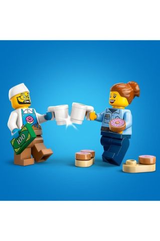 LEGO ® City Donut Kamyonu 60452 - 5 Yaş ve Üzeri Çocuklar için Yaratıcı Oyuncak Yapım Seti (196Parça)