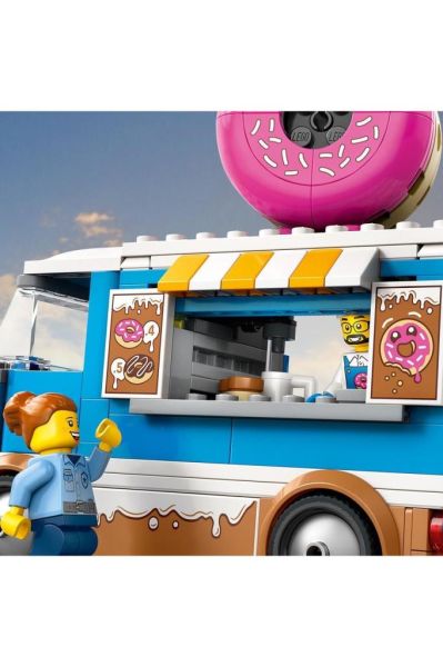 LEGO ® City Donut Kamyonu 60452 - 5 Yaş ve Üzeri Çocuklar için Yaratıcı Oyuncak Yapım Seti (196Parça)