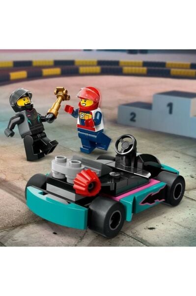 LEGO ® City Go-Kartlar ve Yarış Sürücüleri 60400 - Yaratıcı Oyuncak Yapım Seti (99 Parça)