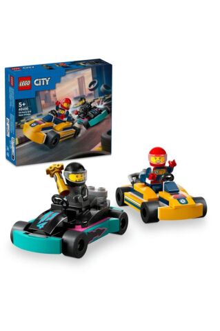 LEGO ® City Go-Kartlar ve Yarış Sürücüleri 60400 - Yaratıcı Oyuncak Yapım Seti (99 Parça)