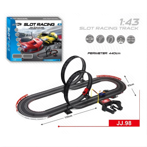 Uzaktan Kumandalı 2 Araçlı Sayaçlı Yarış Seti 1:43