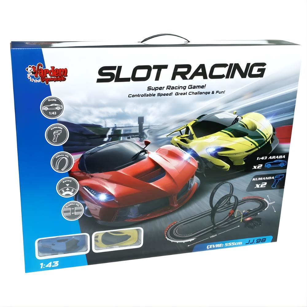 Uzaktan Kumandalı 2 Araçlı Sayaçlı Yarış Seti 1:43