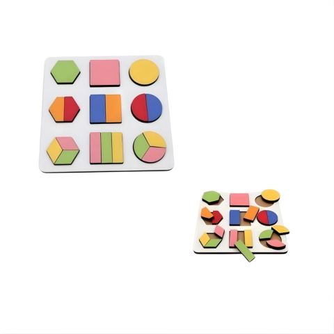 Geometrik 3 Çizgi Şekiller Oyun Seti