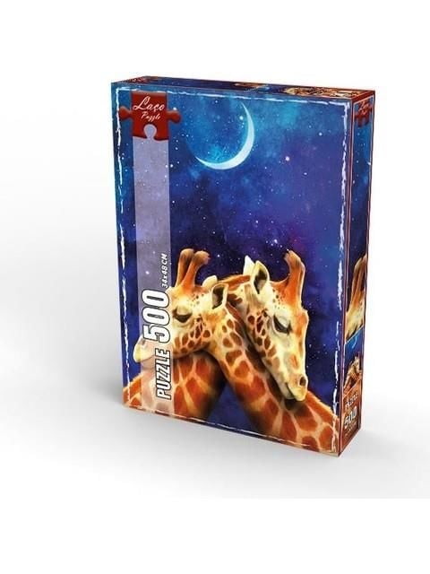 Ay Işığındaki Zürafalar 500 Parça Puzzle