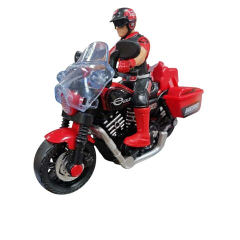 Sürtmeli Işıklı ve Müzikli Adamlı Kahraman Motosiklet