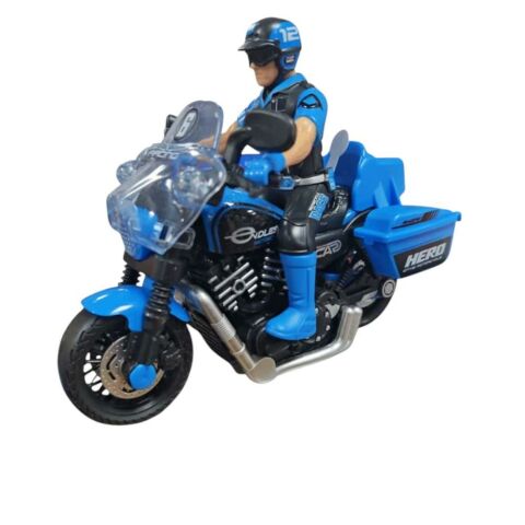 Sürtmeli Işıklı ve Müzikli Adamlı Kahraman Motosiklet