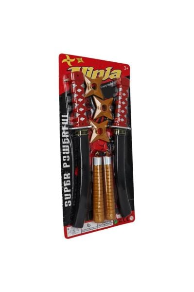 ÇİFT KILIÇ MINCIKALI NİNJA SETİ