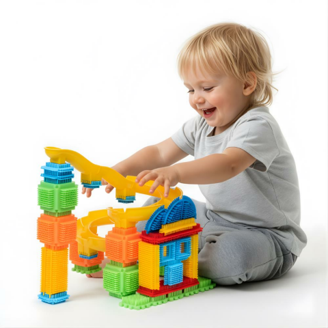 Kaktüs Bloklar Top Parkuru (100 Parça)