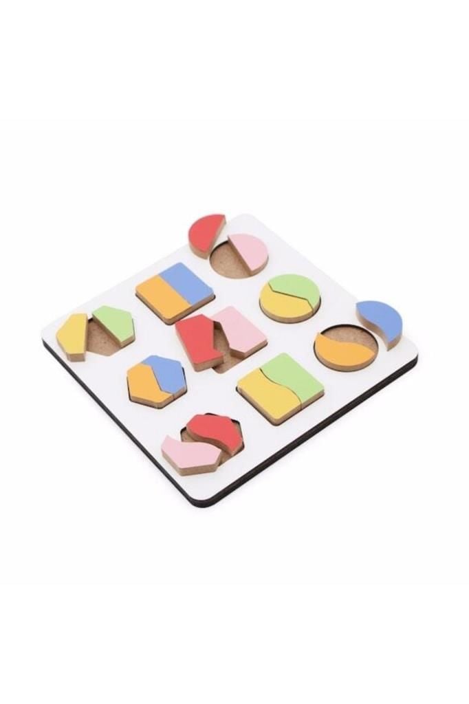 Montessori Geometrik 2 Çizgi Şekiller Oyun