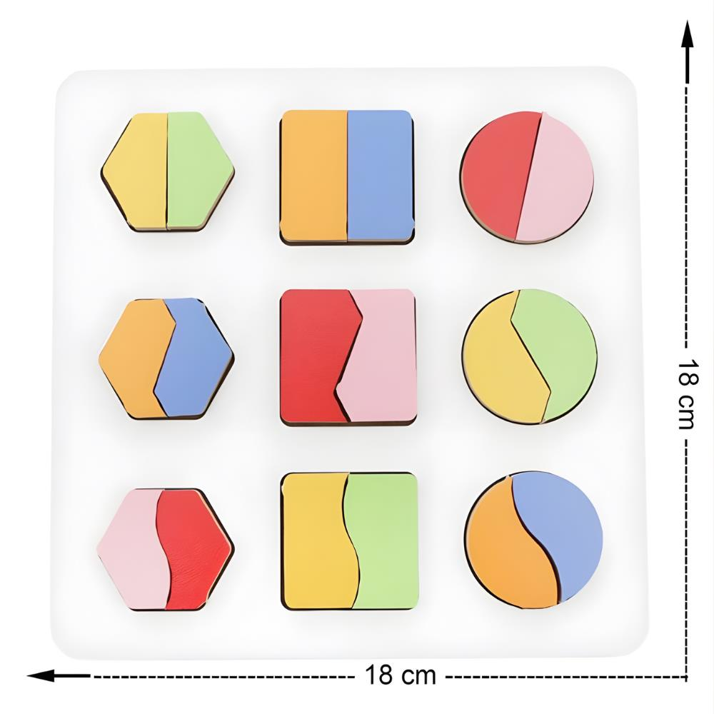 Montessori Geometrik 2 Çizgi Şekiller Oyun