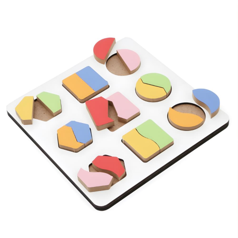 Montessori Geometrik 2 Çizgi Şekiller Oyun