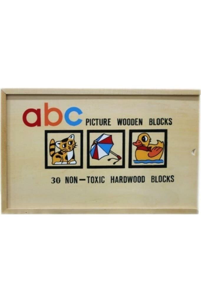Ahşap Abc Büyük Domino - Eğitici Ahşap Oyuncaklar