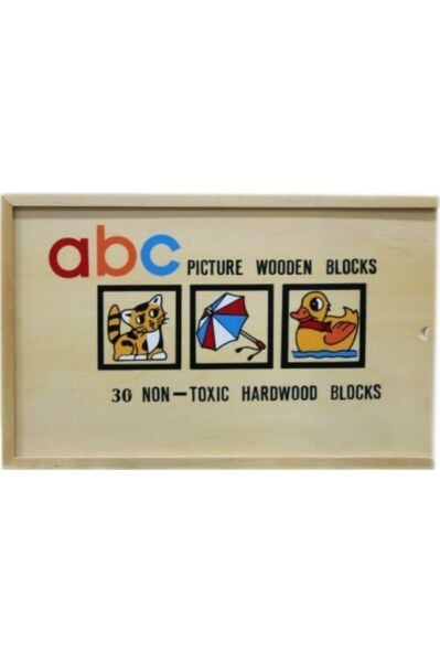 Ahşap Abc Büyük Domino - Eğitici Ahşap Oyuncaklar