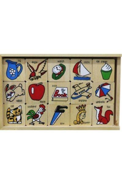 Ahşap Abc Büyük Domino - Eğitici Ahşap Oyuncaklar