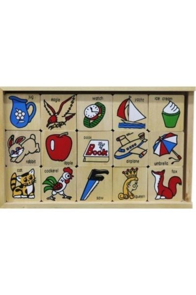 Ahşap Abc Büyük Domino - Eğitici Ahşap Oyuncaklar