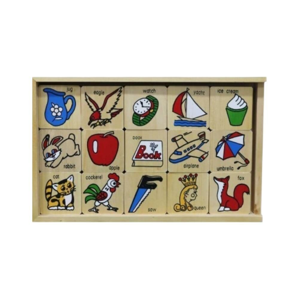 Ahşap Abc Büyük Domino - Eğitici Ahşap Oyuncaklar