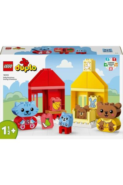 LEGO ® DUPLO® İlk Günlük Rutinlerim: Yemek ve Uyku Zamanı 10414 -Eğitici Oyuncak Yapım Seti (28Parça)