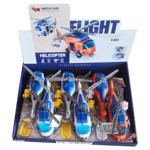 Sürtmeli Işıklı Müzikli Kurtarma Helikopteri