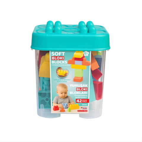 Yumuşak Bloki Blokları Kova 42 Parça