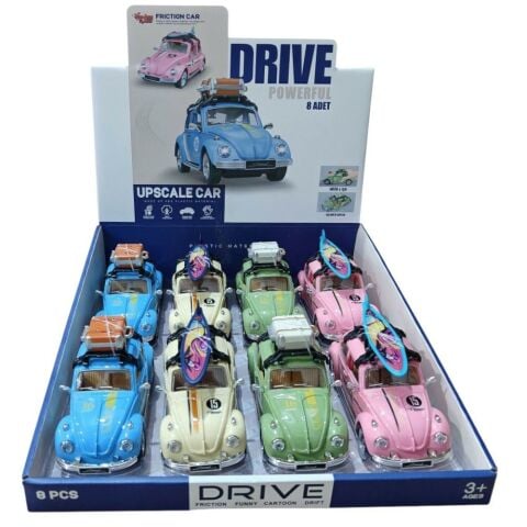 Sürtmeli Işıklı ve Müzikli Kaplumbağa Gezi Arabası