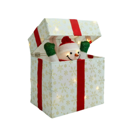 Forever Dekoratif Ledli Hareketli Kardan Adam Kutulu