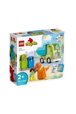 LEGO Kasabası Geri Dönüşüm Kamyonu 10987 Oyuncak Yapım Seti (15 PARÇA)