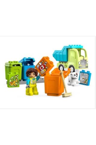 LEGO Kasabası Geri Dönüşüm Kamyonu 10987 Oyuncak Yapım Seti (15 PARÇA)