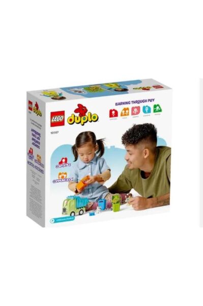LEGO Kasabası Geri Dönüşüm Kamyonu 10987 Oyuncak Yapım Seti (15 PARÇA)