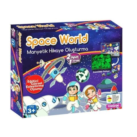 Space World Manyetik Hikaye Kutu Oyunu