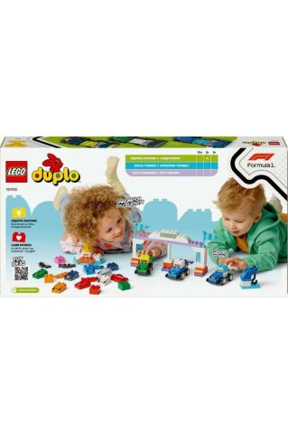 LEGO ® DUPLO® Kasabası F1® Takımı Yarış Arabaları ve Sürücüler 10445 - 2 Yaş ve Üzeri Set( 70 Parça)