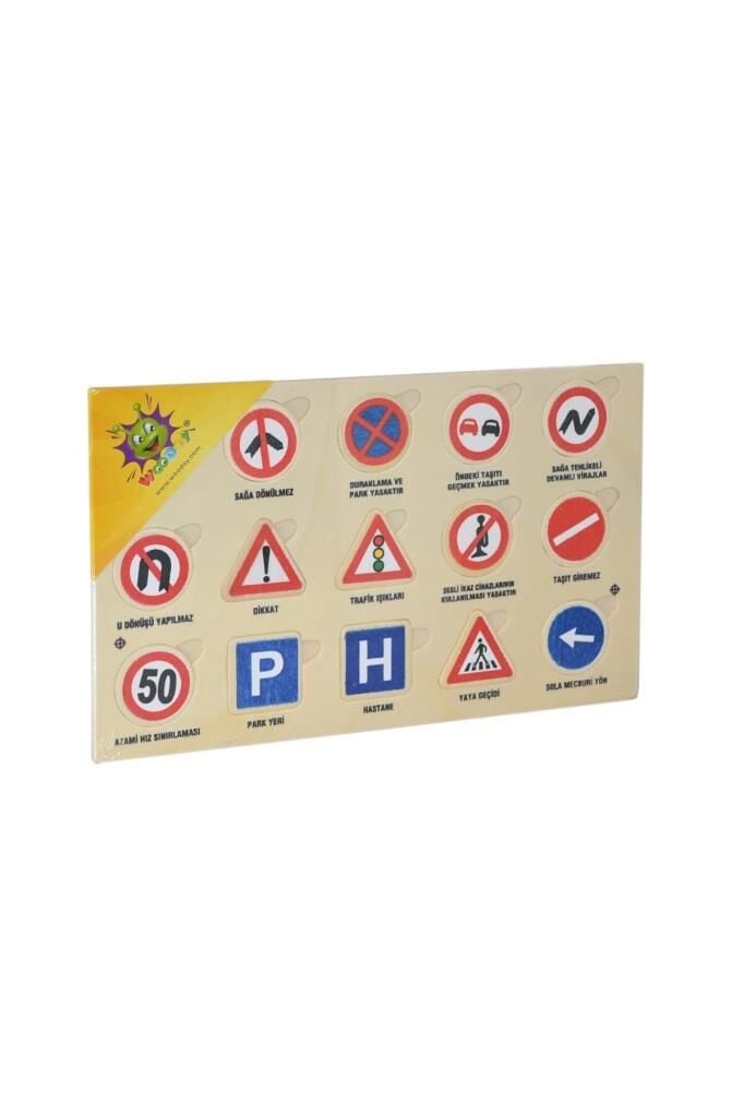 Woodoy Yapboz Trafik Levhaları Puzzle
