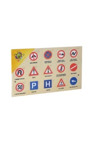 Woodoy Yapboz Trafik Levhaları Puzzle