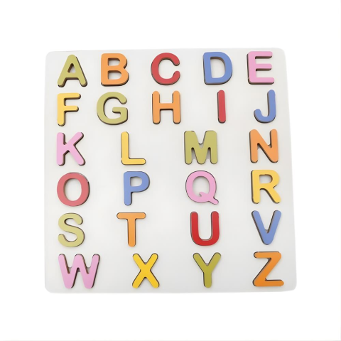 Eğitici Ahşap Kabartmalı Harfler