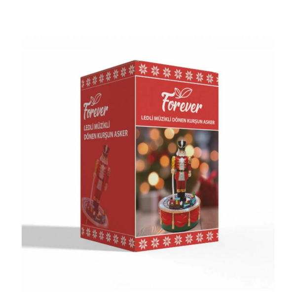 Forever Ledli Müzikli Dönen Kurşun Asker 22cm
