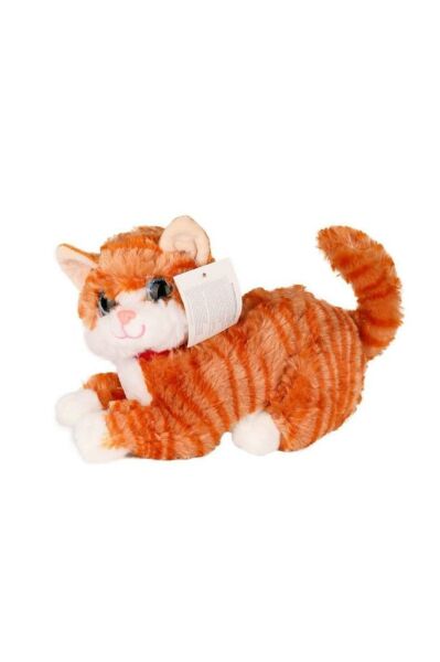 PELUŞ YATAN KEDİ MİYAVLAYAN