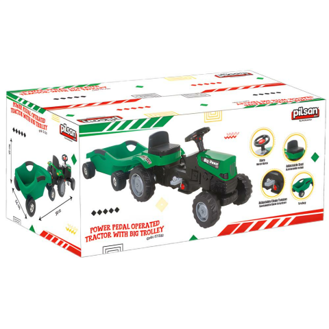 P Power Pedallı Big Trolley Traktör