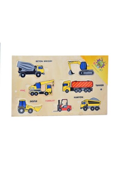 Woodoy Yapboz İş Makineleri Puzzle
