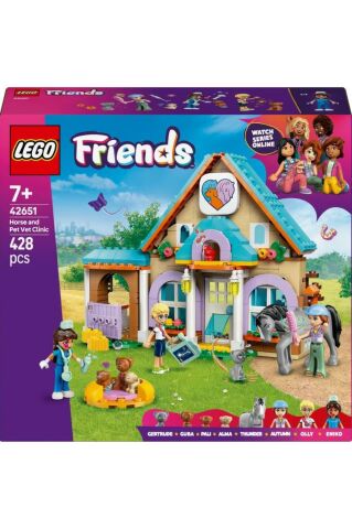 LEGO ® Friends At ve Evcil Hayvan Veteriner Kliniği 42651 - 7 Yaş ve Üzeri Oyuncak Yapım Seti (428 P)