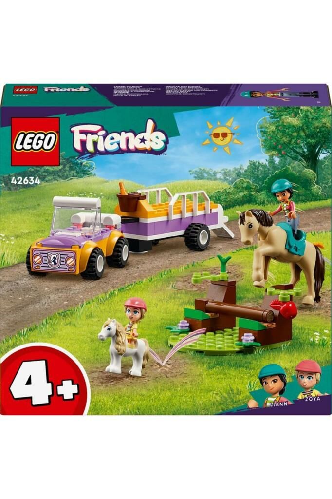 LEGO ® Friends At ve Midilli Römorku 42634 -  Yaratıcı Oyuncak Yapım Seti (105 Parça)