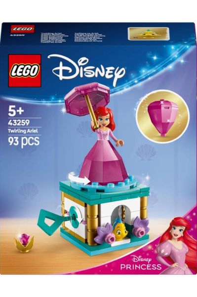 LEGO ® Disney Princess Dönen Ariel 43259 - 5 Yaş ve Üzeri Yapım Seti (93 Parça)