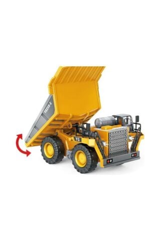 1:18 9 Kanal Alaşım Uzaktan Kumandalı Dökme Kamyonu (2.4G)