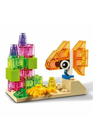 LEGO ® Classic Yaratıcı Şeffaf Yapım Parçaları 11013 - Çocuklar İçin Yaratıcı Yapım Seti (500 Parça)