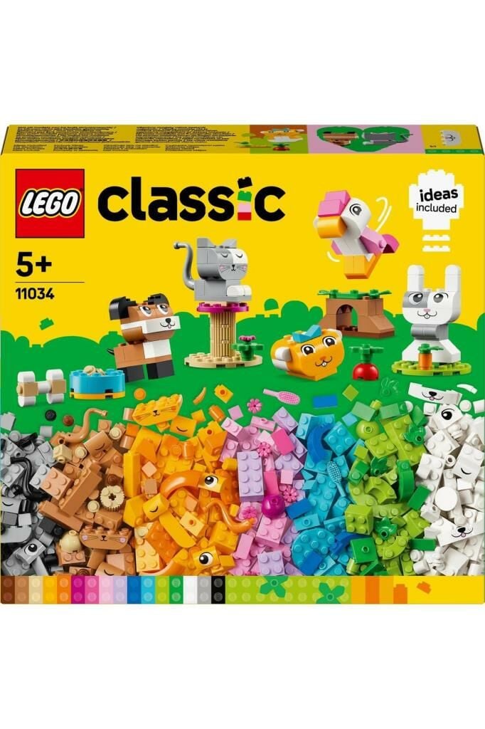 LEGO ® Classic Yaratıcı Evcil Hayvanlar İnşa Edilebilen Hayvan Oyuncağı 11034 (450 Parça)