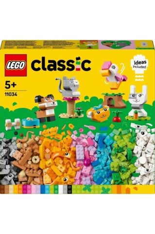 LEGO ® Classic Yaratıcı Evcil Hayvanlar İnşa Edilebilen Hayvan Oyuncağı 11034 (450 Parça)